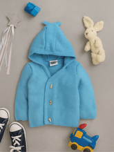 Little Angels Little Bear Button-Up Bliss Cardigan Little Bear Button-Up Bliss 6-12 M / Blue
